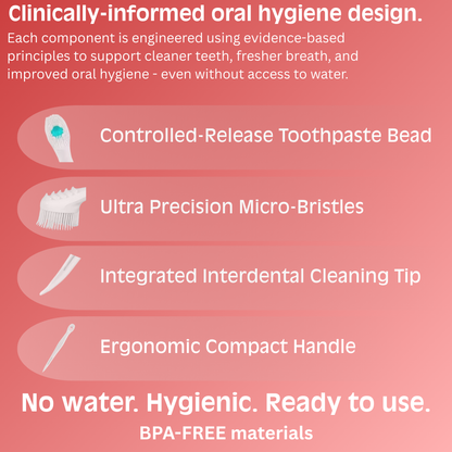 24-Pack EVIA Mini ToothBrush